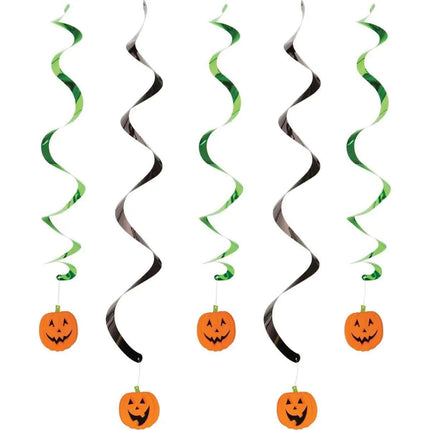 Halloween Pumpkin Faces Dizzy Danglers - Party Expo