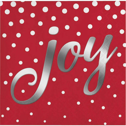 Holiday Sparkle & Shine Joy Beverage Napkins - Party Expo