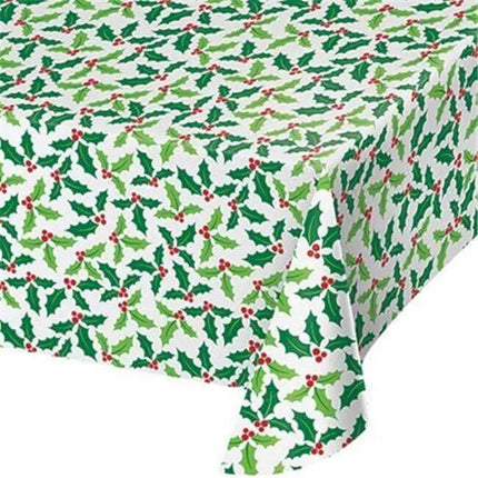 Holly Vinyl Table Cover - Party Expo