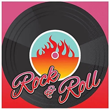 I Love Rock & Roll "Classic 50's" Beverage Napkins (16ct) Party Expo