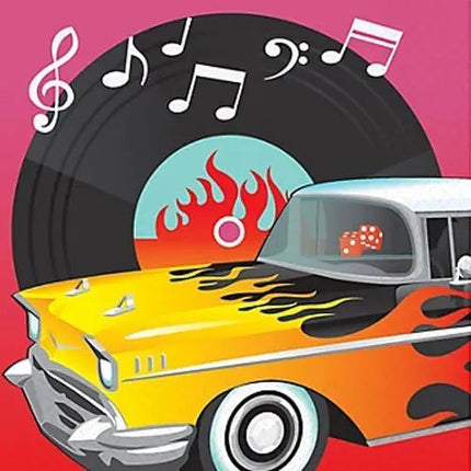 I Love Rock and Roll "Classic 50's" Lunch Napkins (16ct) Party Expo