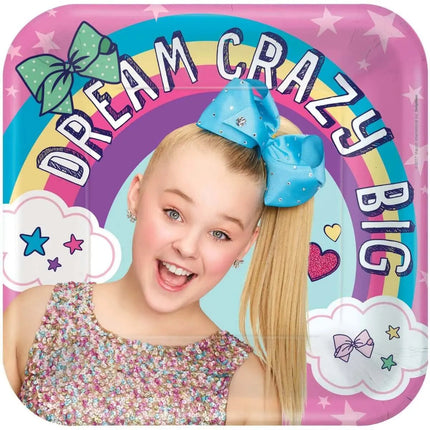 JoJo Siwa - 9" Square Plates (8ct) Party Expo