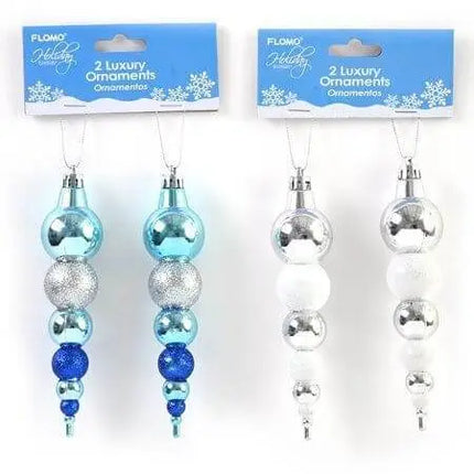 Long Hanging Christmas Ornaments (2pcs) - Party Expo