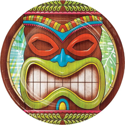 Luau - 7" Tiki Time Lunch Plates (8ct) Party Expo