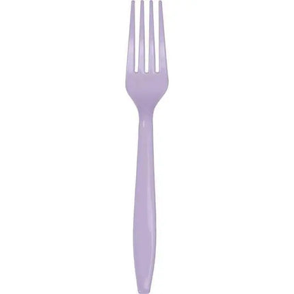 Luscious Lavender Plastic Forks - Party Expo
