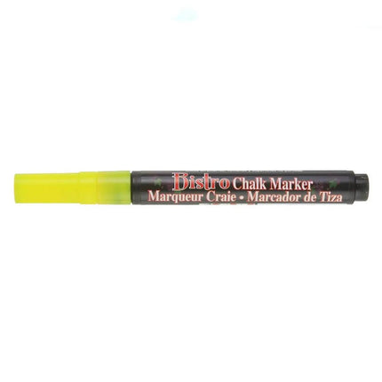 Marvy Bistro Fine Tip Chalk Marker - Fluorescent Yellow - Party Expo