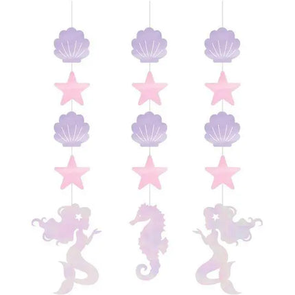 Mermaid Shine Hanging Cutouts - Party Expo