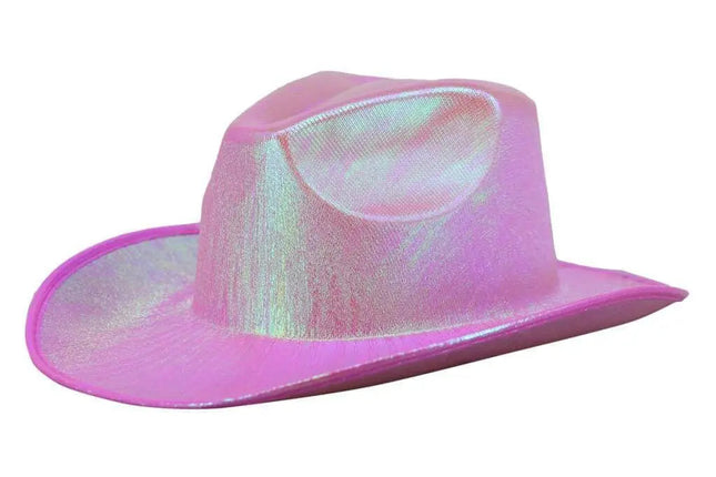 Metallic Light Pink Cowboy Hat - Party Expo