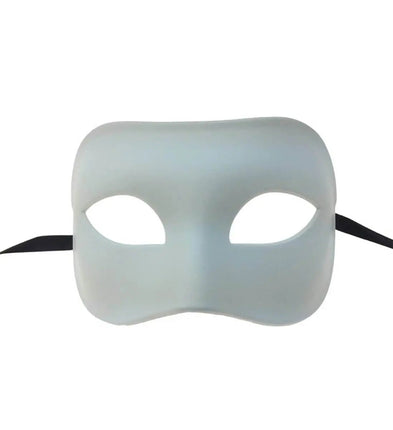 Metallic Mask Male - White - Party Expo