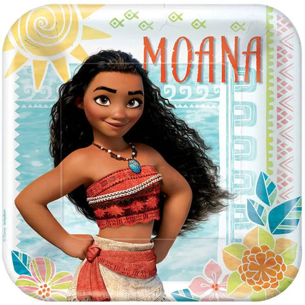 Moana - 9" Square Plates (8ct) Party Expo