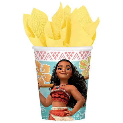 Moana - 9oz Paper Cups (8ct) - Party Expo