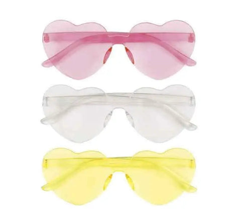 Novelty Heart Shaped Glasses (3 Count) - Party Expo