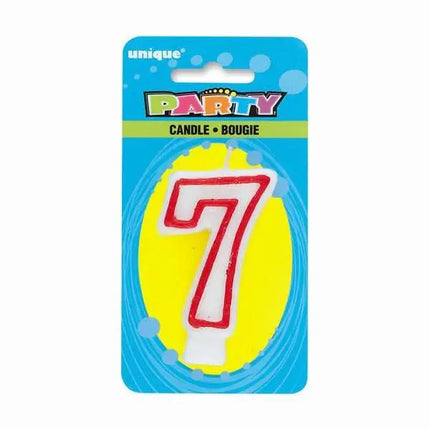 Number '7' Deluxe Birthday Candle - Party Expo