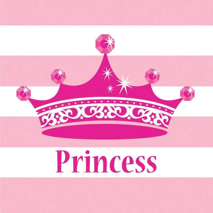 Pink Princess Royalty - Lunch Napkins (16ct) - Party Expo