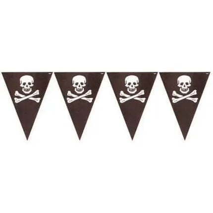 Pirates Map Plastic Flag Banner - Party Expo