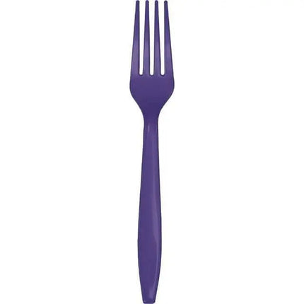 Purple Plastic Forks - Party Expo