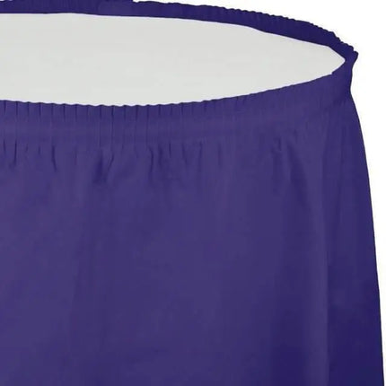 Purple Plastic Table Skirt - Party Expo
