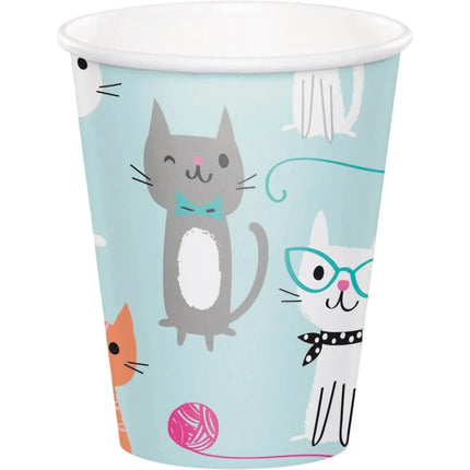 Purr-Fect - 9oz Paper Cups (8ct) - Party Expo