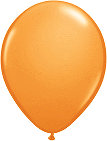 Qualatex - 5" Orange Latex Balloons (100ct) Party Expo