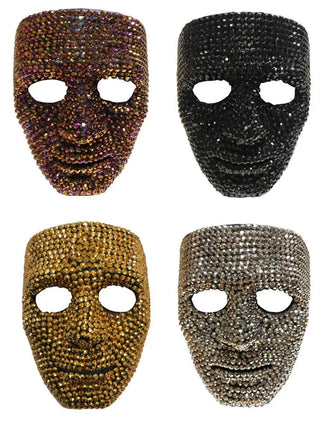 Rhinestone Mask Assorted (1ct) - Party Expo