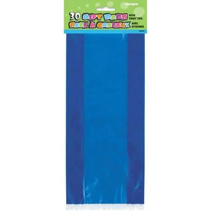 Royal Blue Cello Bags (30ct) - Party Expo