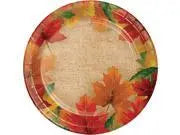 Rustic Leaves - 9" Dinner Plates Party Expo