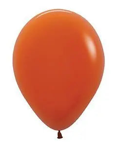 Sempertex - 11" Deluxe Sunset Orange Latex Balloons (100pcs) Party Expo