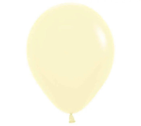 Sempertex - 11" Pastel Matte Yellow Latex Balloons (100pcs) Party Expo