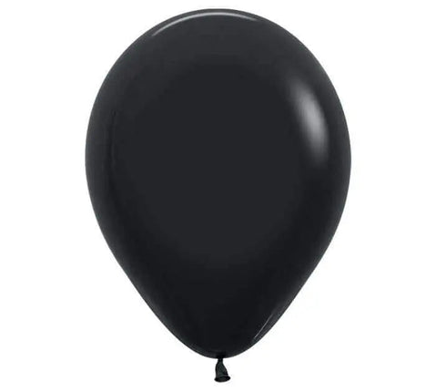 Sempertex - 5" Deluxe Black Latex Balloons (100pcs) Party Expo