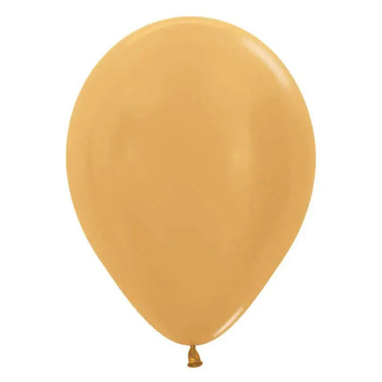 Sempertex - 5" Metallic Gold Latex Balloons (100ct) Party Expo