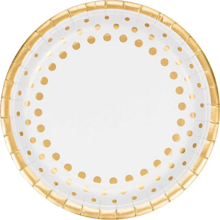 Sparkle & Shine - 9" Dinner Plates - Gold Party Expo