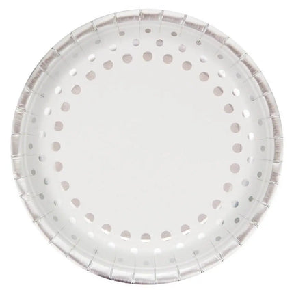 Sparkle & Shine - Banquet Foil Plates - Silver - Party Expo