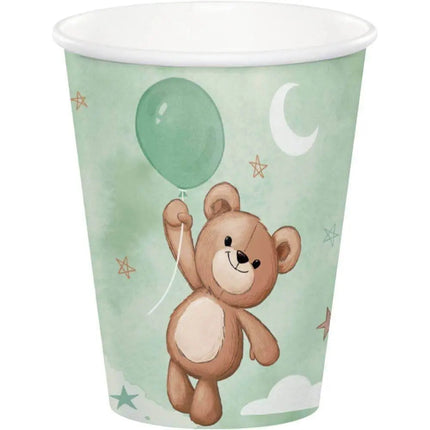 Teddy Bear - 9oz Paper Cups (8ct) - Party Expo