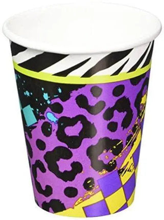 Totally 80's - 9oz Paper Cups (8ct) - Party Expo