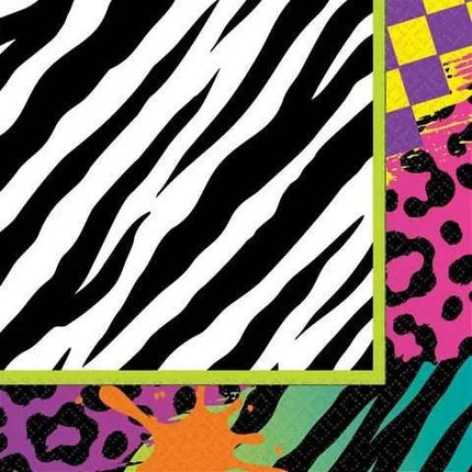 Totally 80's Beverage Napkins (16ct) - Party Expo