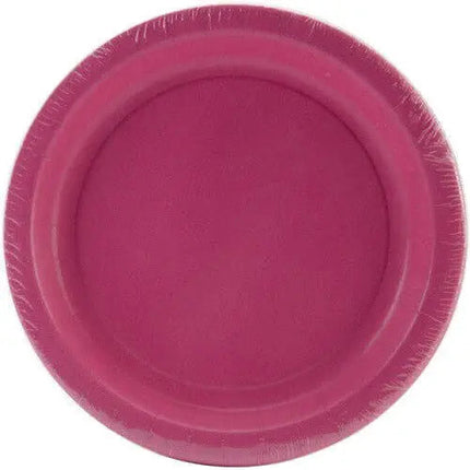 Touch of Color - 7" Premium Strength Dessert Plates - Candy Pink Party Expo