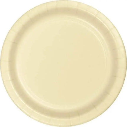 Touch of Color - 7" Premium Strength Dessert Plates - Ivory Party Expo