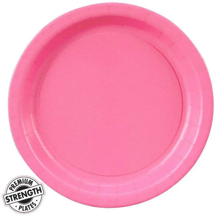 Touch of Color - 9" Premium Strength Dinner Plates - Candy Pink Party Expo