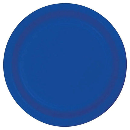 Touch of Color - 9" Premium Strength Dinner Plates - Cobalt Party Expo