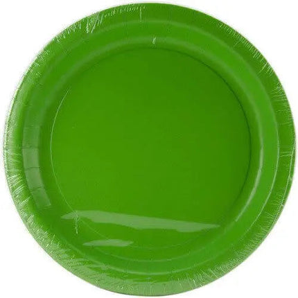 Touch of Color - 9" Premium Strength Dinner Plates - Fresh Lime Party Expo