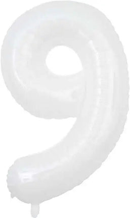 Trico - 34" Number '9' Mylar Balloon - White Party Expo