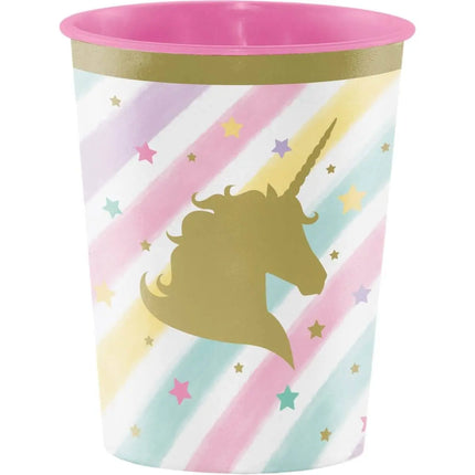 Unicorn Sparkle Plastic 16oz Cup - Party Expo