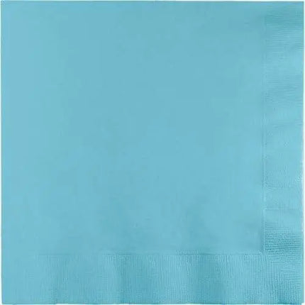 Value Pastel Blue Beverage Napkins - Party Expo