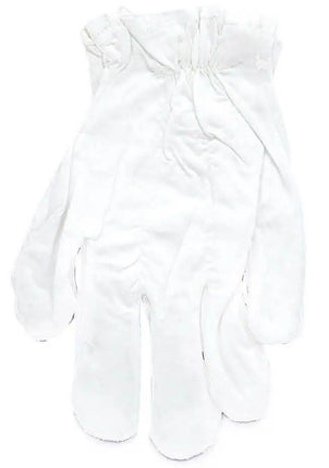 White Cotton Clown Gloves - Party Expo