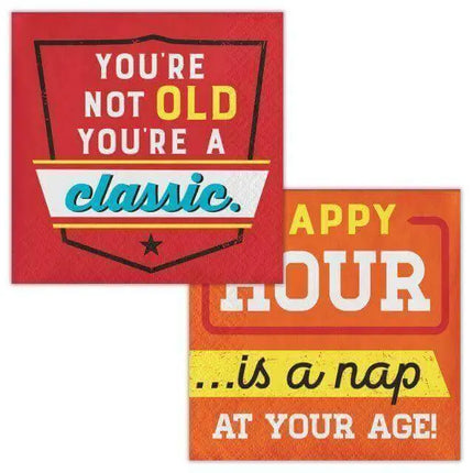 Age Humor Beverage Napkins (16ct) - Party Expo