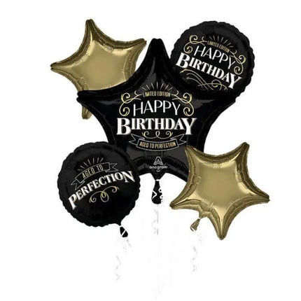 Aged To Perfection Bouquet Mylar Balloons - Party Expo