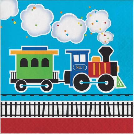All Aboard - Paper Luncheon Napkins (16ct) - Party Expo