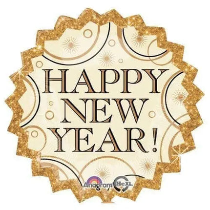 Anagram - 18" Golden Happy ew Year Mylar Balloon #108 Party Expo