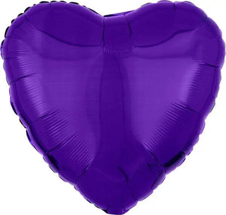 Anagram - 18" Metallic Purple Heart Mylar Balloon #296 Party Expo