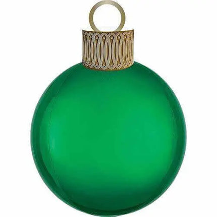 Anagram - 20" Christmas Green Ball Ornament Orbz Balloon Party Expo